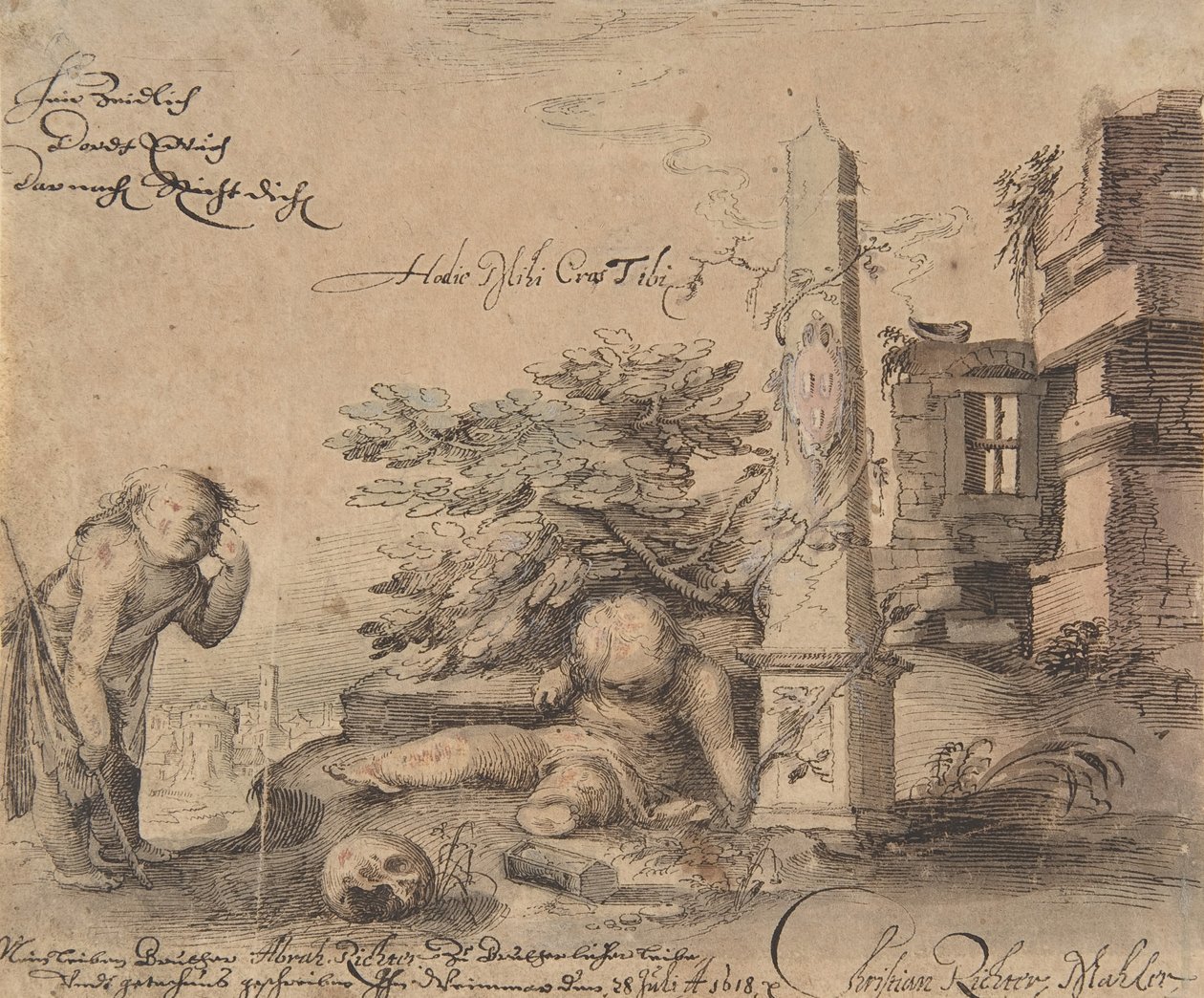 Alegoria przemijania życia, 1618. autorstwa Christian Richter