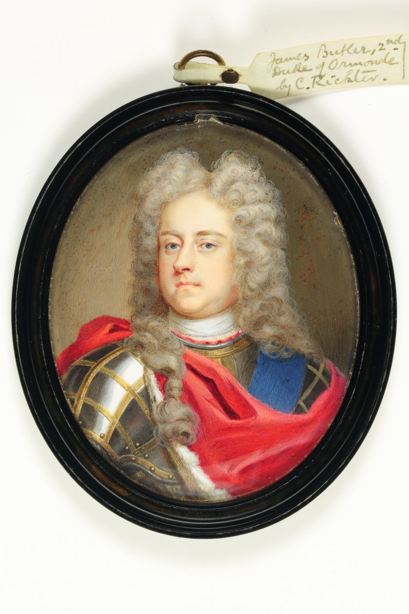 James Butler, 2. książę Ormonde (akwarela na kości słoniowej) autorstwa Christian Richter