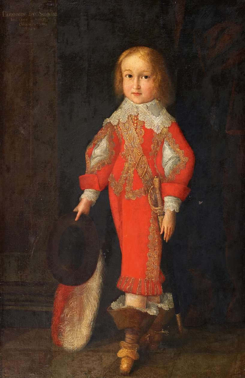 Portret Bernharda z Saksonii-Jeny (1638-1678) autorstwa Christian Richter