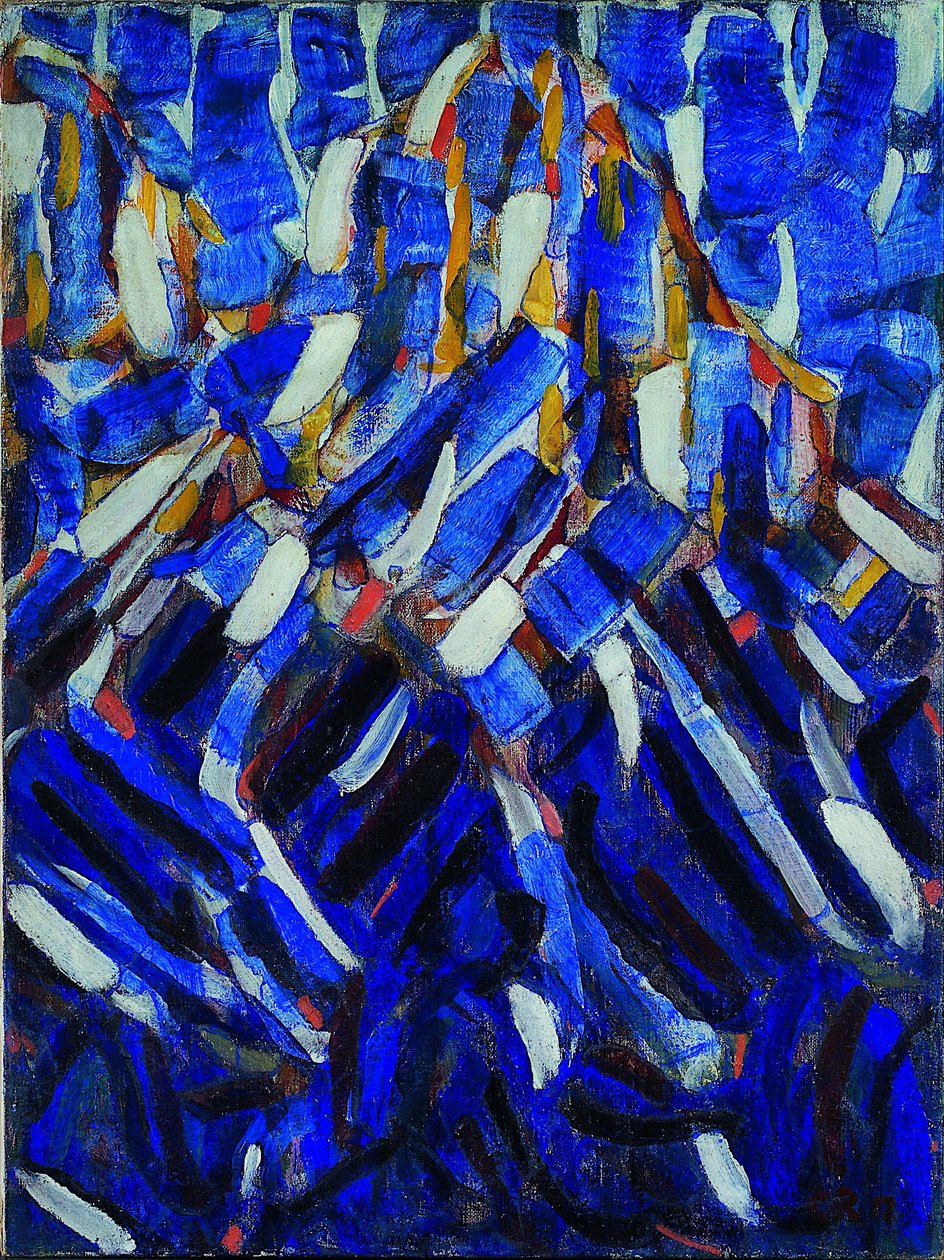 Abstrakcja (Niebieska Góra) autorstwa Christian Rohlfs