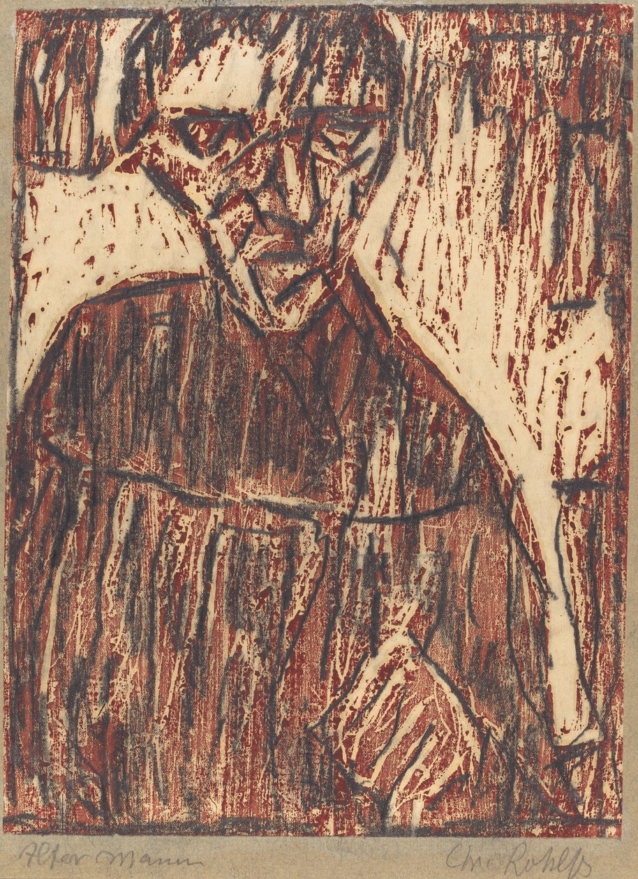Stary człowiek, 1918. autorstwa Christian Rohlfs
