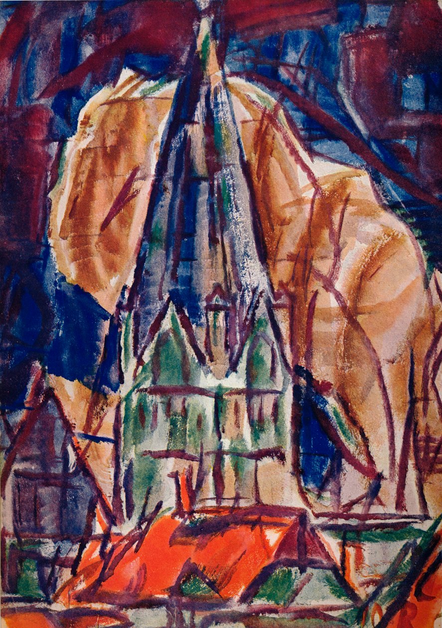 Św. Patrokus w Soeście, ok. 1912 r. autorstwa Christian Rohlfs