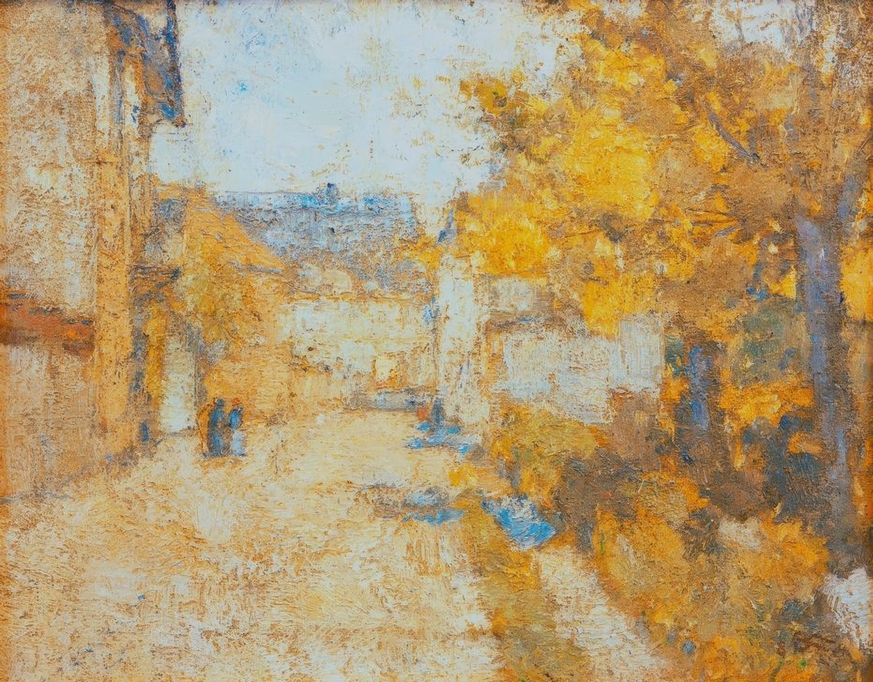 Ulica w Weimarze (aleja w Ehringsdorf) autorstwa Christian Rohlfs