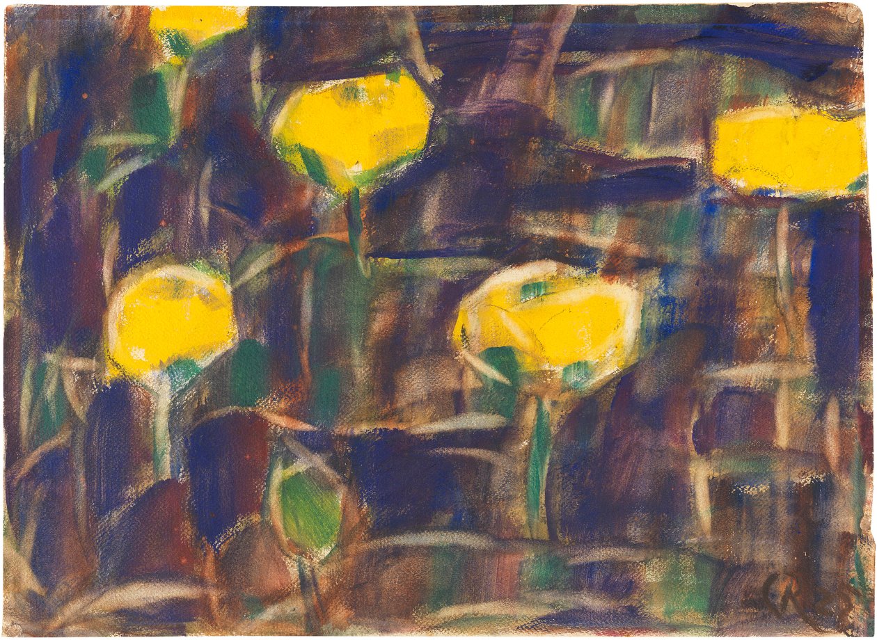 Lilie wodne, 1925. autorstwa Christian Rohlfs