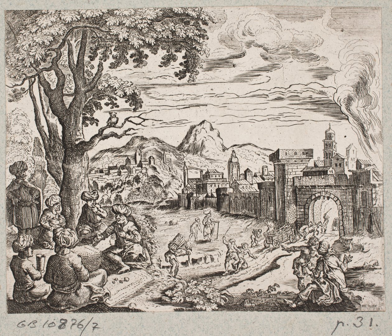 Ilustracja do Adama Oleariusa, „Perski Rosenthal genialnego poety Schicha Saadi […]”, Szlezwik 1660 autorstwa Christian Rothgiesser