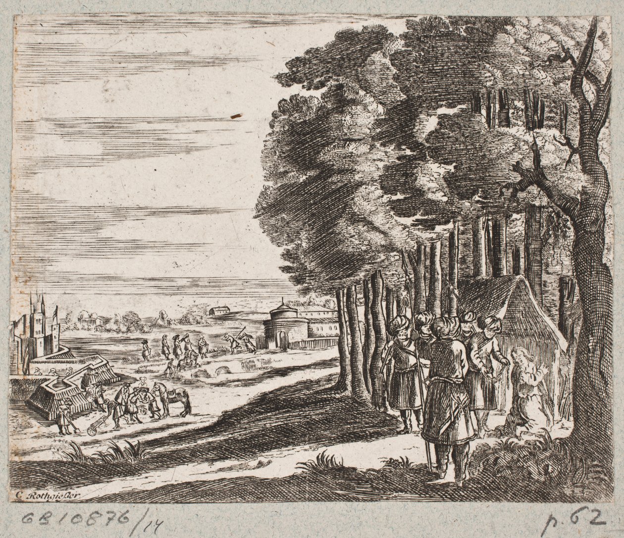 Ilustracja do Adama Oleariusa, „Perski Rosenthal genialnego poety Schicha Saadi […]”, Szlezwik 1660 autorstwa Christian Rothgiesser