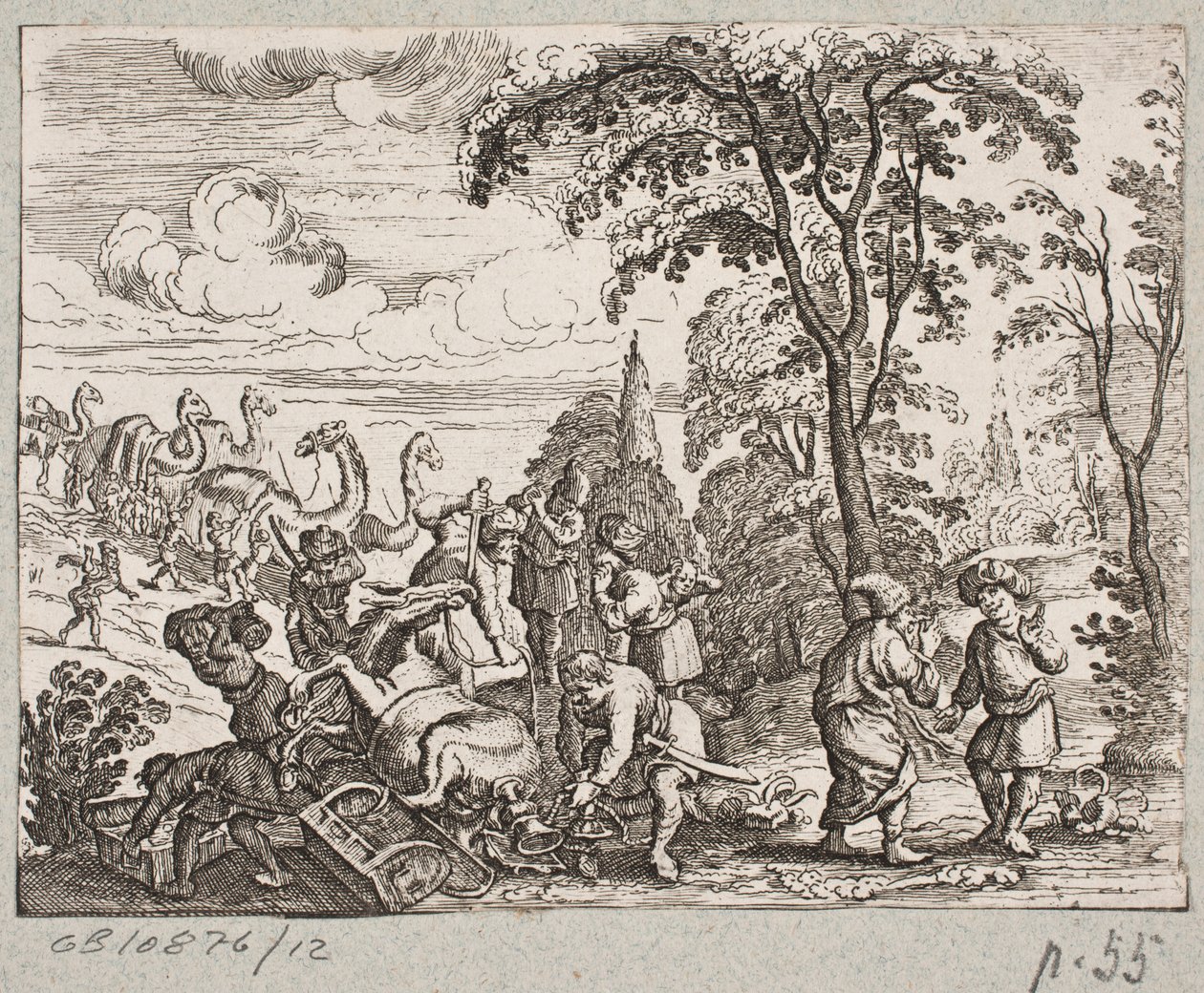 Ilustracja do Adama Oleariusa, „Perski Rosenthal genialnego poety Schicha Saadi […]”, Szlezwik 1660 autorstwa Christian Rothgiesser