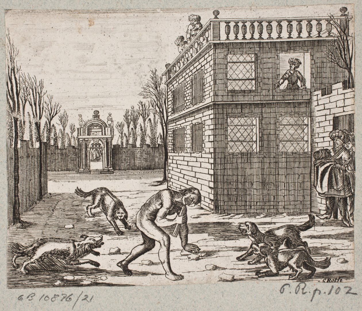 Ilustracja do Adama Oleariusa, „Perski Rosenthal genialnego poety Schicha Saadi […]”, Szlezwik 1660 autorstwa Christian Rothgiesser
