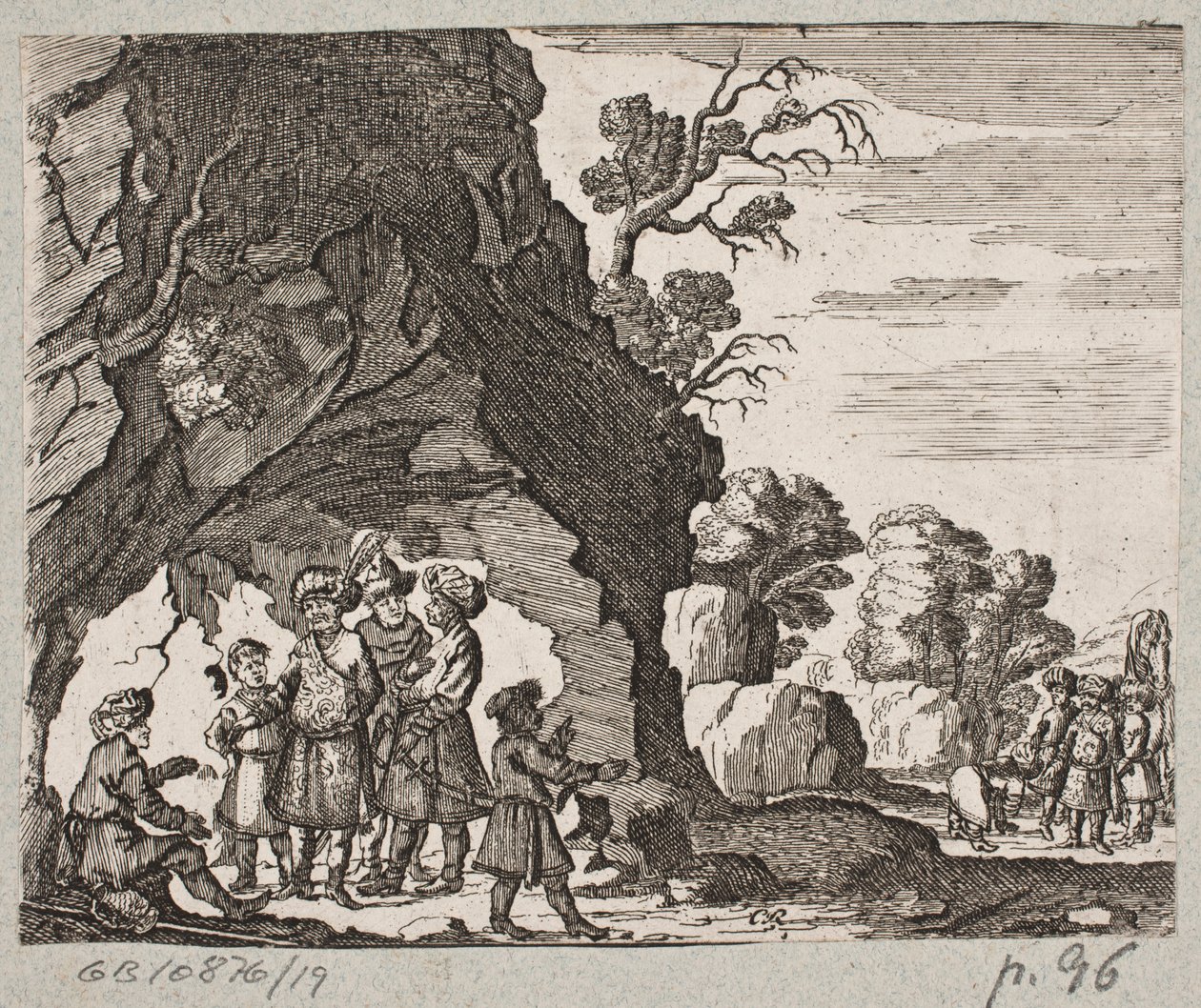 Ilustracja do Adama Oleariusa, „Perski Rosenthal genialnego poety Schicha Saadi […]”, Szlezwik 1660 autorstwa Christian Rothgiesser