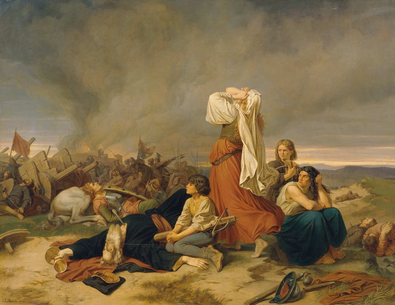Bitwa pod Lipanami 30 maja 1434 r. 1868 r. autorstwa Christian Ruben