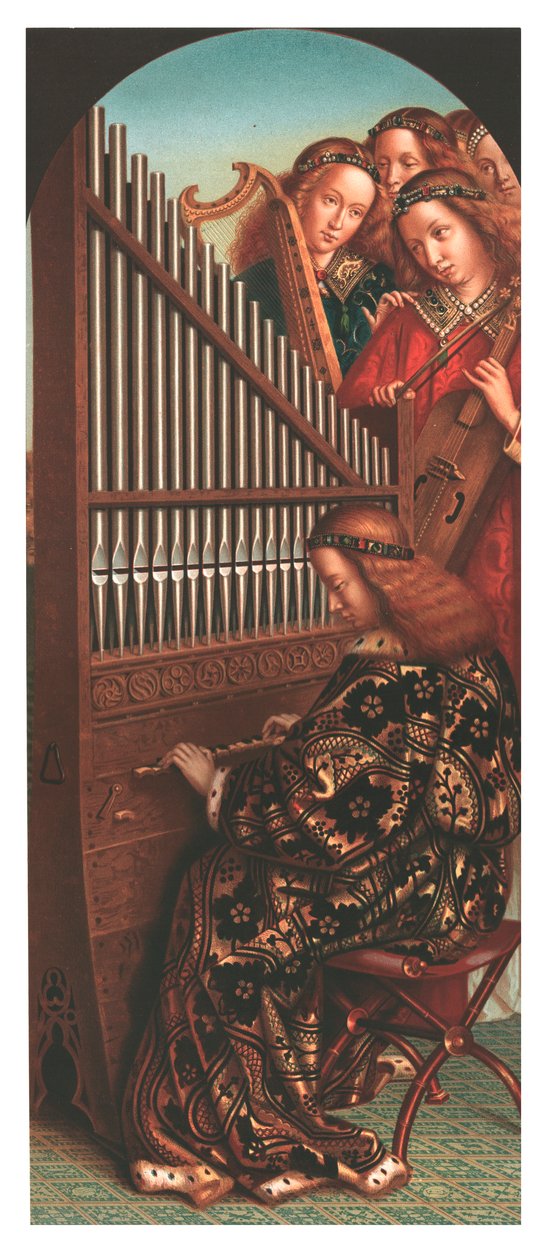 Św. Cecylia przy organach, ok. 1865. autorstwa Christian Schultz