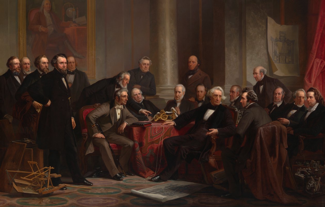 Ludzie postępu, 1862. autorstwa Christian Schussele