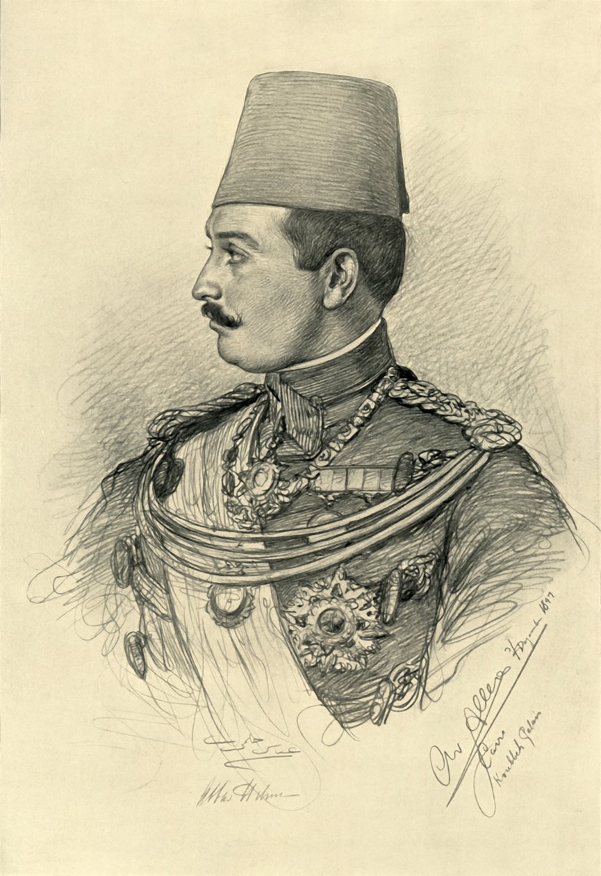 Abbas II Helmy Bey, Pałac Koubbeh, Kair, Egipt, 1898. autorstwa Christian Wilhelm Allers