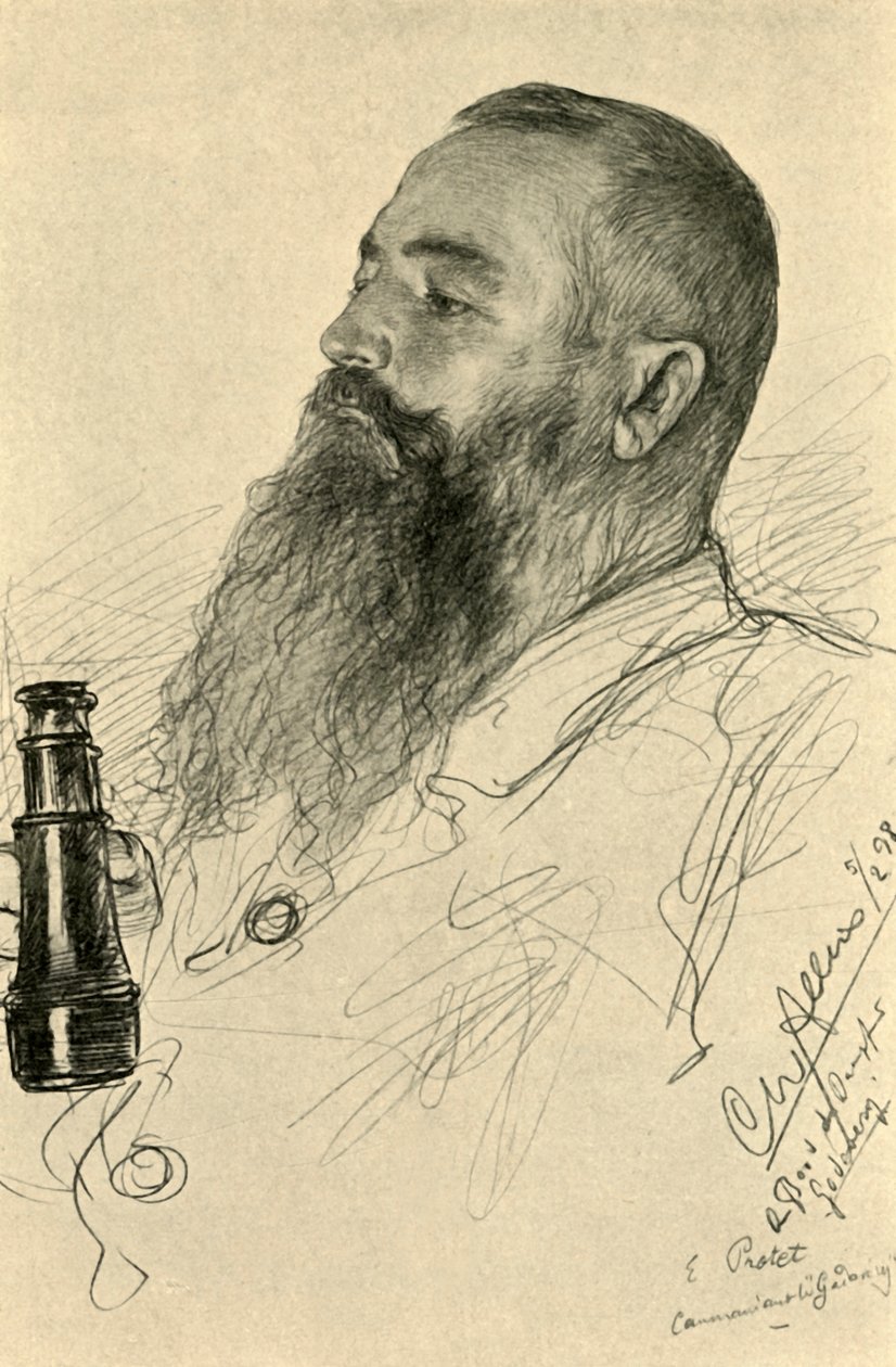 Kapitan Protet z parowca „Godavery”, 1898. autorstwa Christian Wilhelm Allers