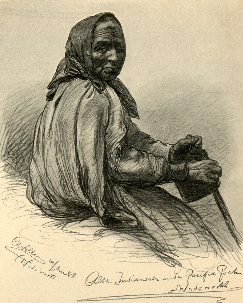 Starsza Indianka, Wadsworth, Nevada, USA, 1898 r. autorstwa Christian Wilhelm Allers