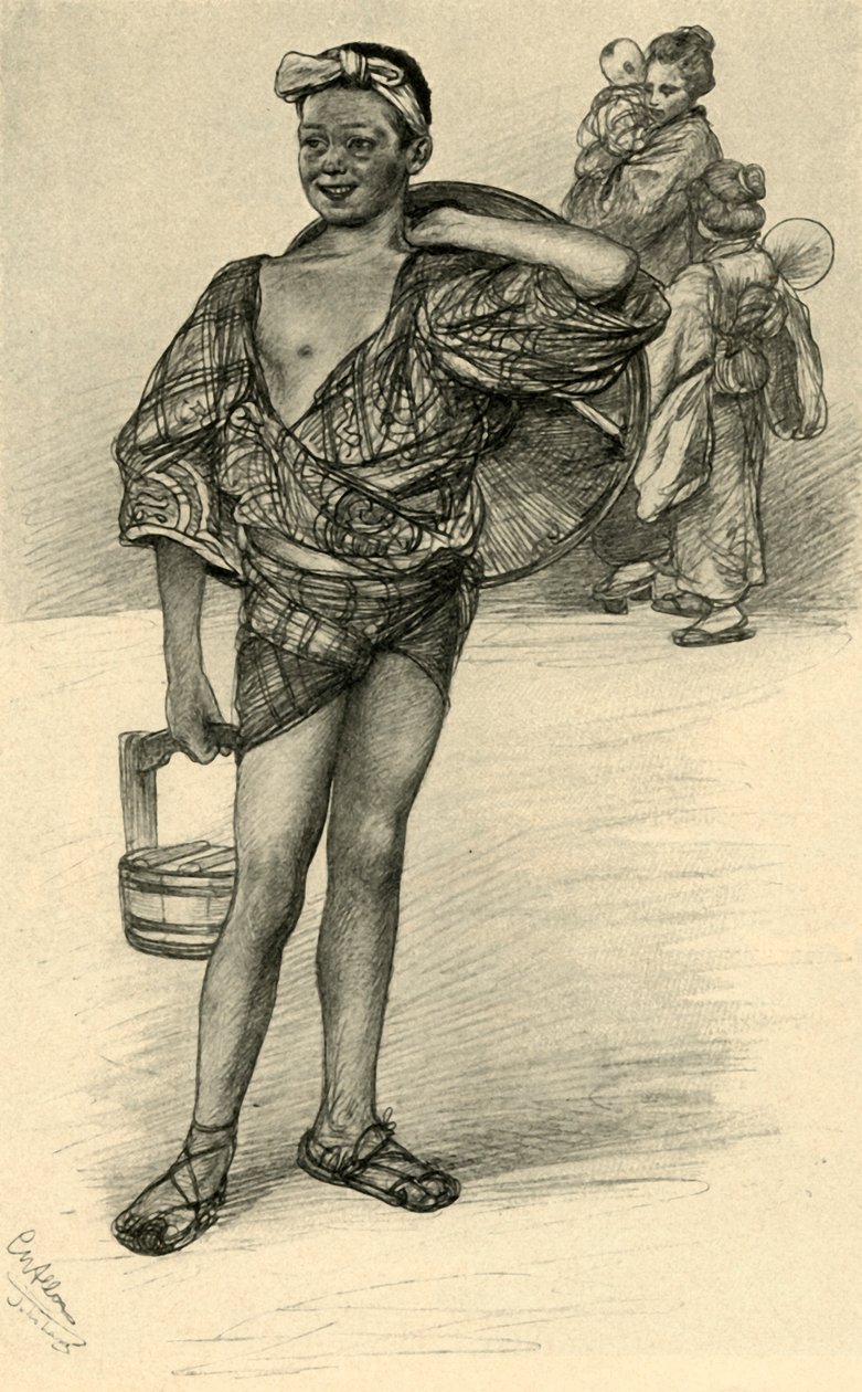 Japoński chłopiec, 1898. autorstwa Christian Wilhelm Allers