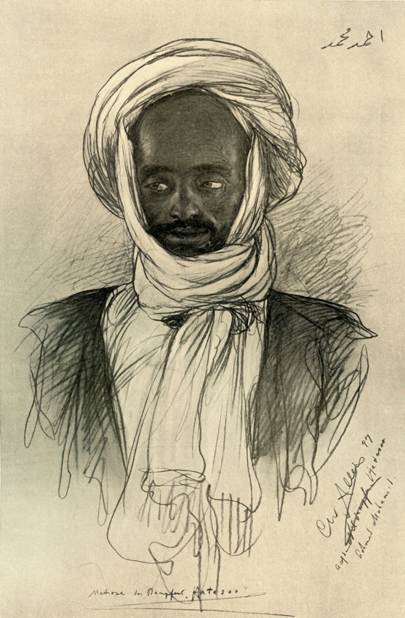 Mężczyzna na pokładzie parowca „Hatasoo”, Egipt, 1898 r. autorstwa Christian Wilhelm Allers