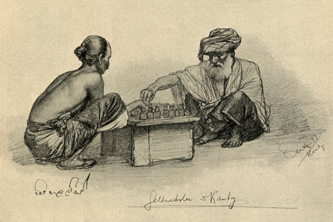 Pieniądz[pożyczkodawca], Kandy, Cejlon, 1898. autorstwa Christian Wilhelm Allers