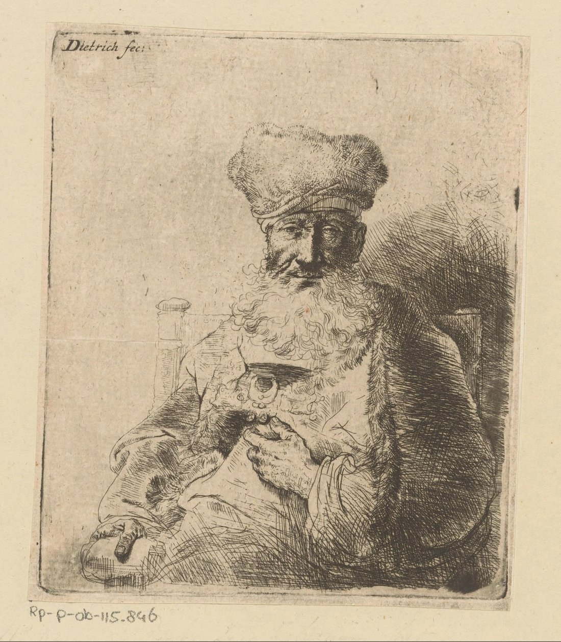 Popiersie żydowskiego księdza autorstwa Christian Wilhelm Ernst Dietrich