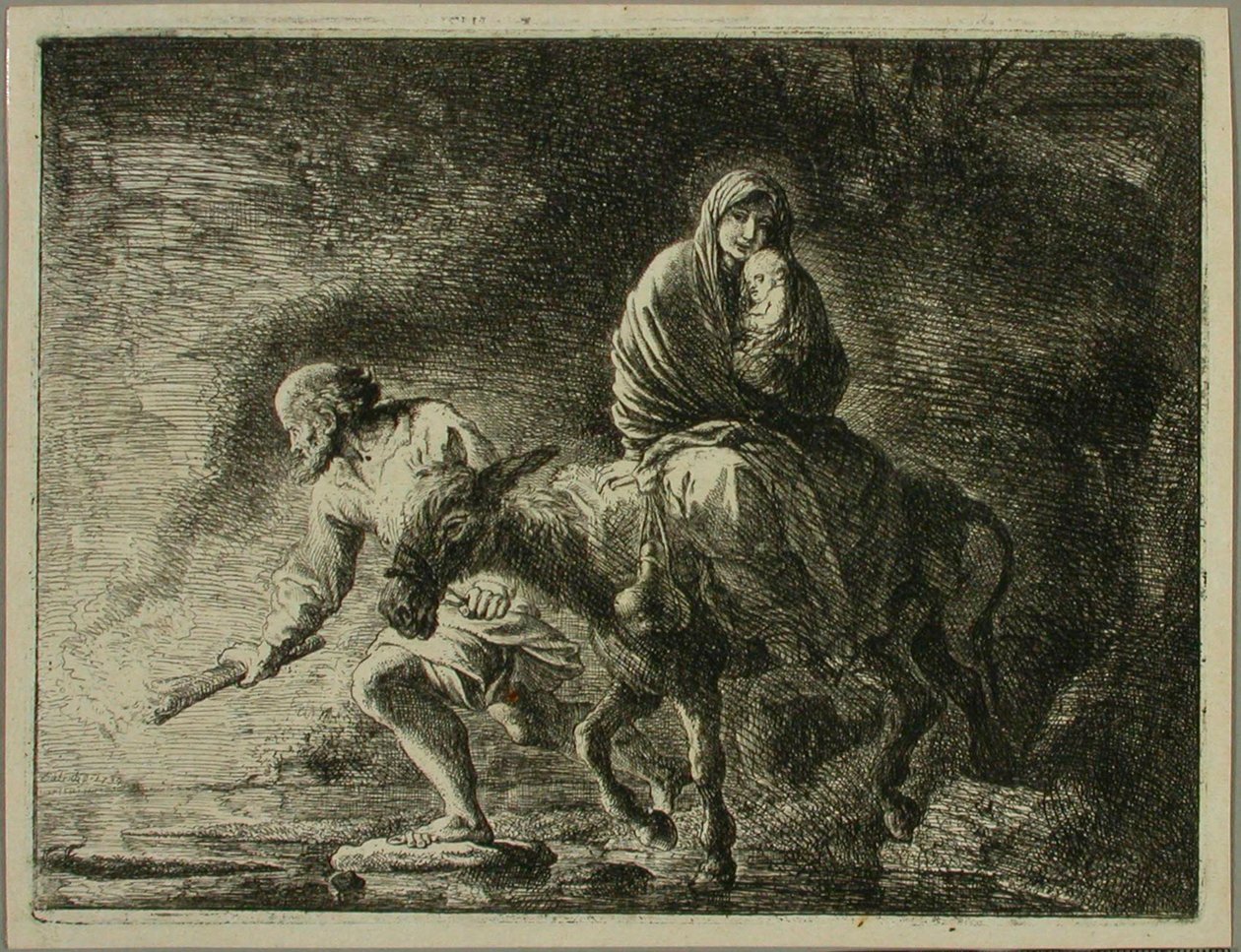 Ucieczka do Egiptu autorstwa Christian Wilhelm Ernst Dietrich