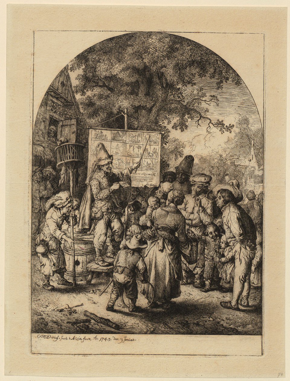 Wielkie uzdrowienie chorych autorstwa Christian Wilhelm Ernst Dietrich