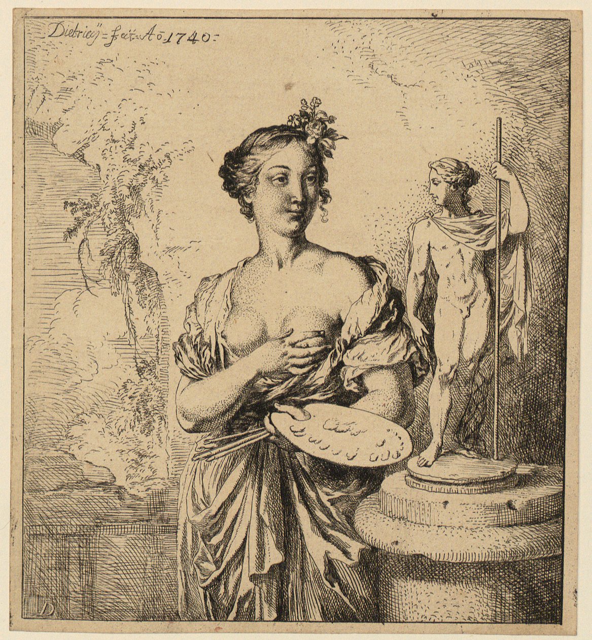Malarstwo autorstwa Christian Wilhelm Ernst Dietrich