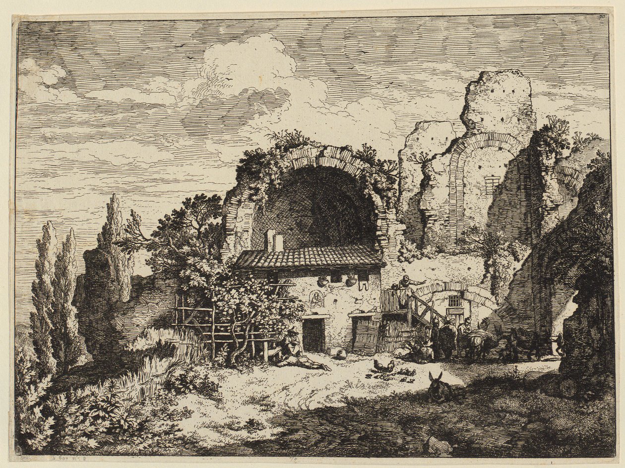 Gospoda poganiaczy mułów autorstwa Christian Wilhelm Ernst Dietrich