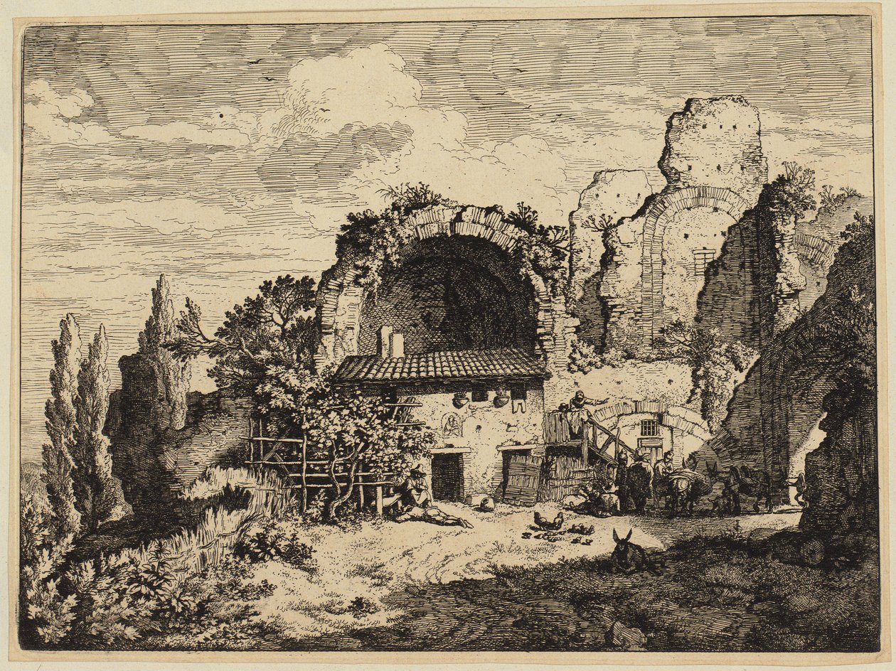 Gospoda poganiaczy mułów autorstwa Christian Wilhelm Ernst Dietrich