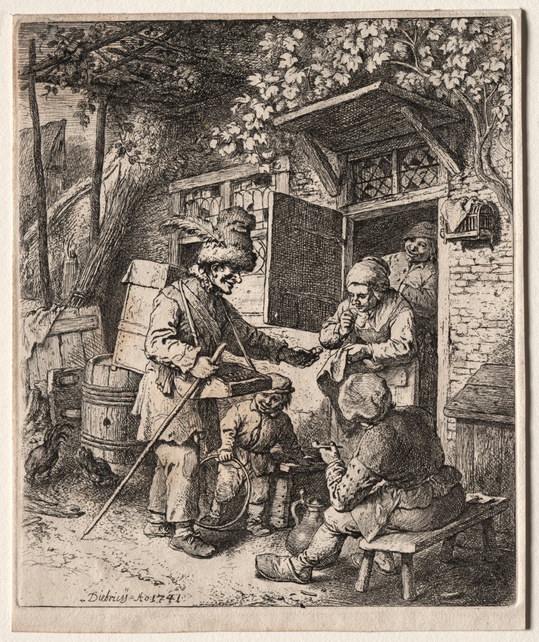 Handlarz autorstwa Christian Wilhelm Ernst Dietrich