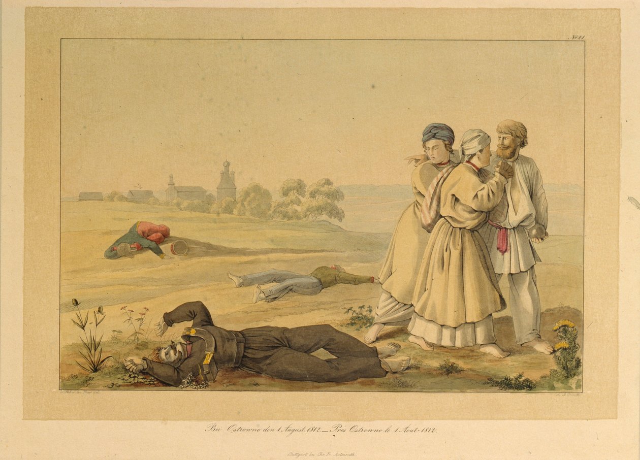 W pobliżu Ostrovna 1 sierpnia 1812 r. 1820 r. autorstwa Christian Wilhelm Faber du Faur von