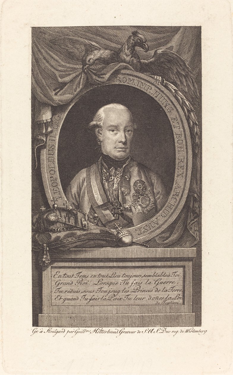 Leopold II, cesarz rzymski autorstwa Christian Wilhelm Ketterlinus