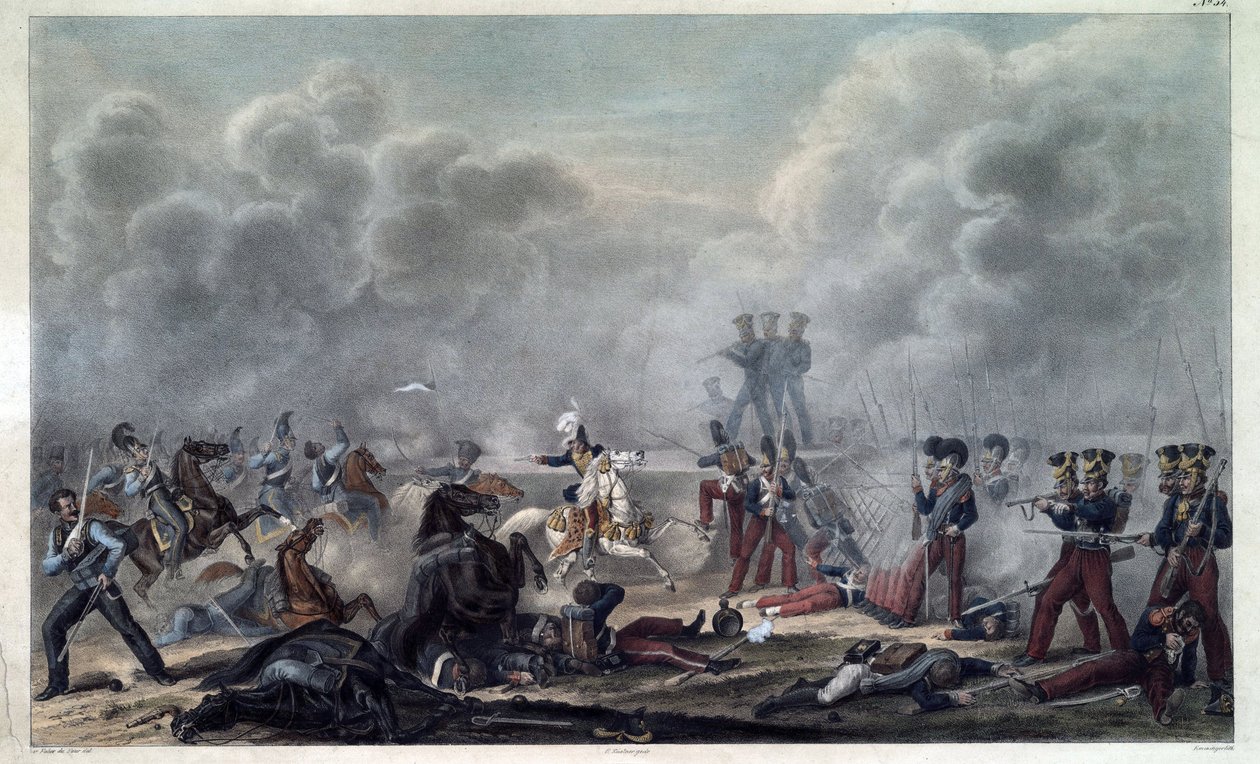 Na polu bitwy pod Borodino (bataille de la Moskova autorstwa Christian Wilhelm von Faber du Faur