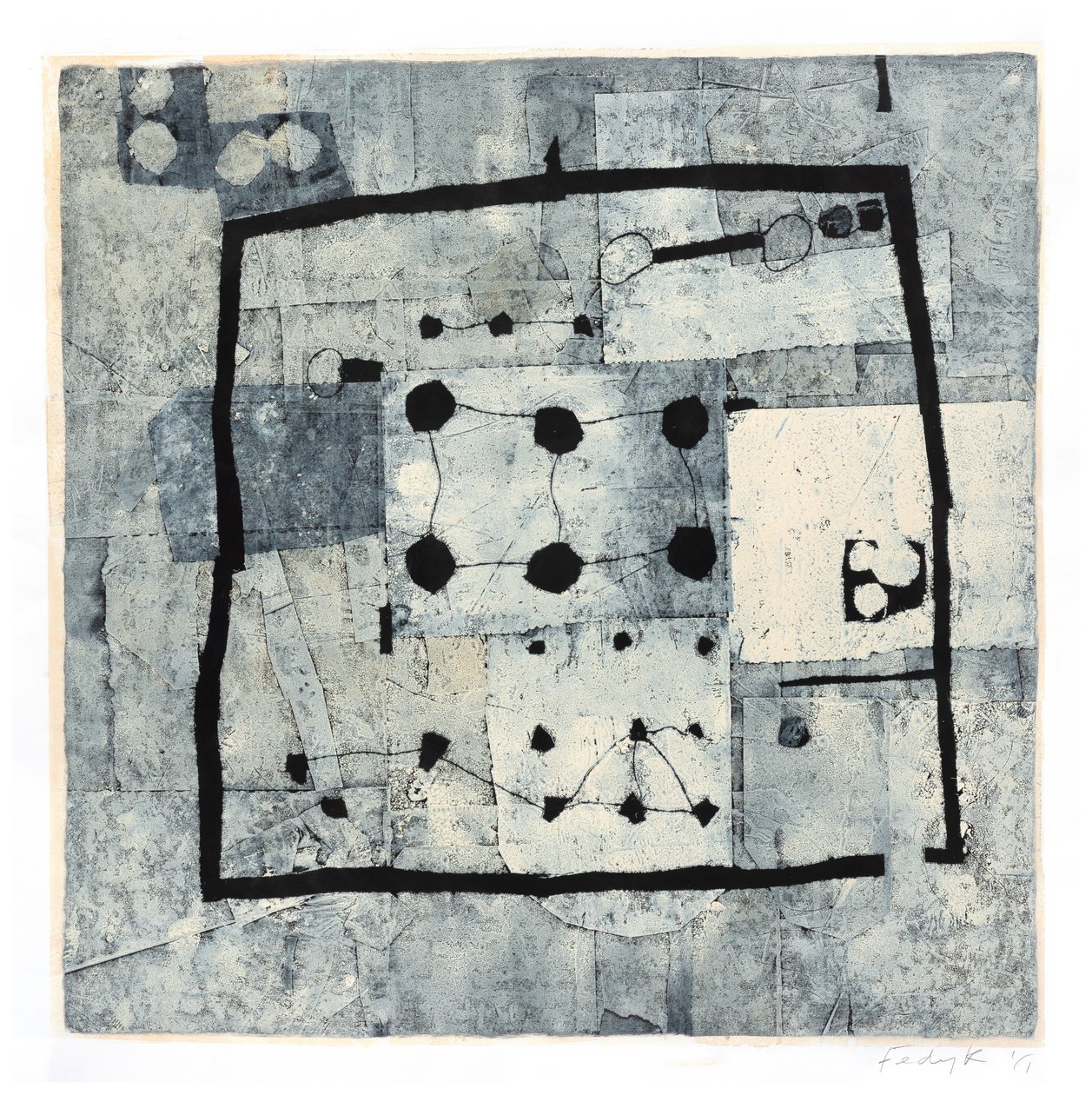 Living Air, 2017 (monotypia na papierze) autorstwa Christina Fedyk
