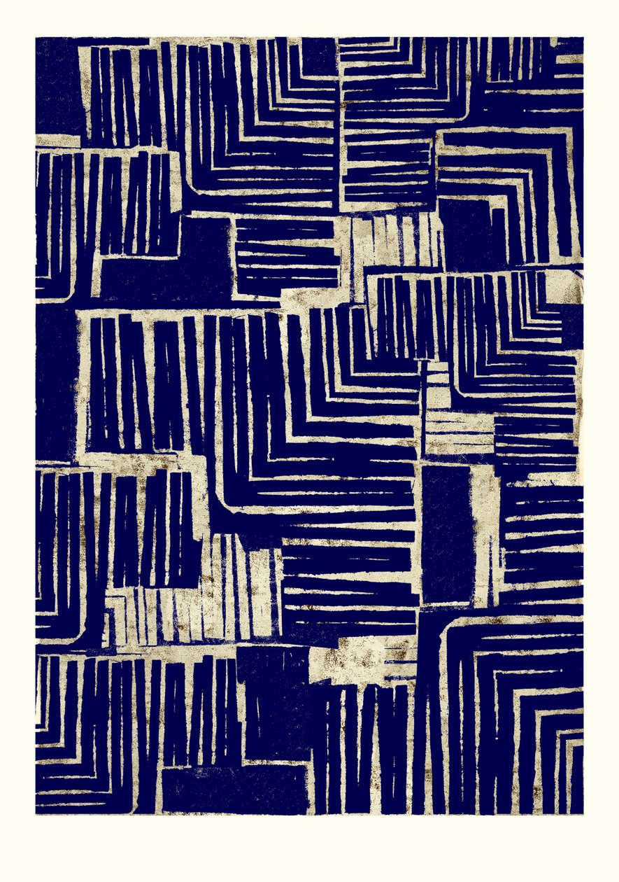 Poziomy, 2022 r. (monoprint) autorstwa Christina Fedyk
