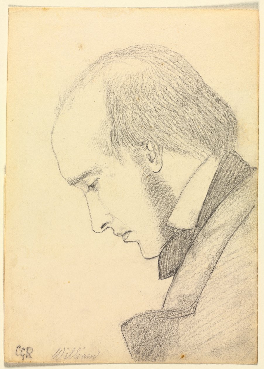 Portret Williama Michaela Rossettiego, ca. 1853. autorstwa Christina Georgina Rossetti