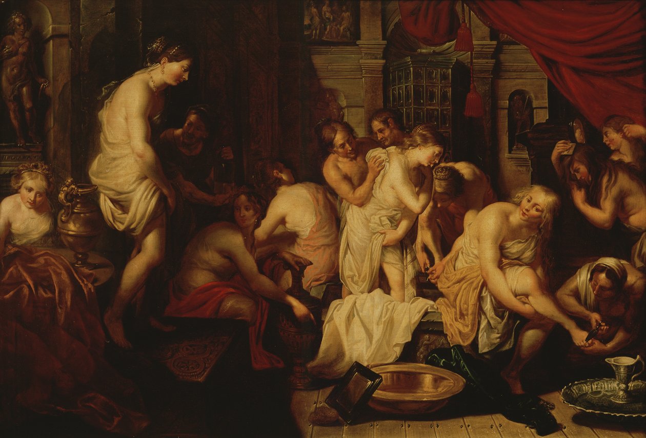 Kąpiące się kobiety autorstwa Christoffel Jacobsz van der Lamen