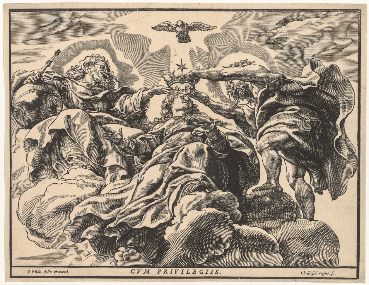 Koronacja Matki Boskiej, 1632-36. autorstwa Christoffel Jegher