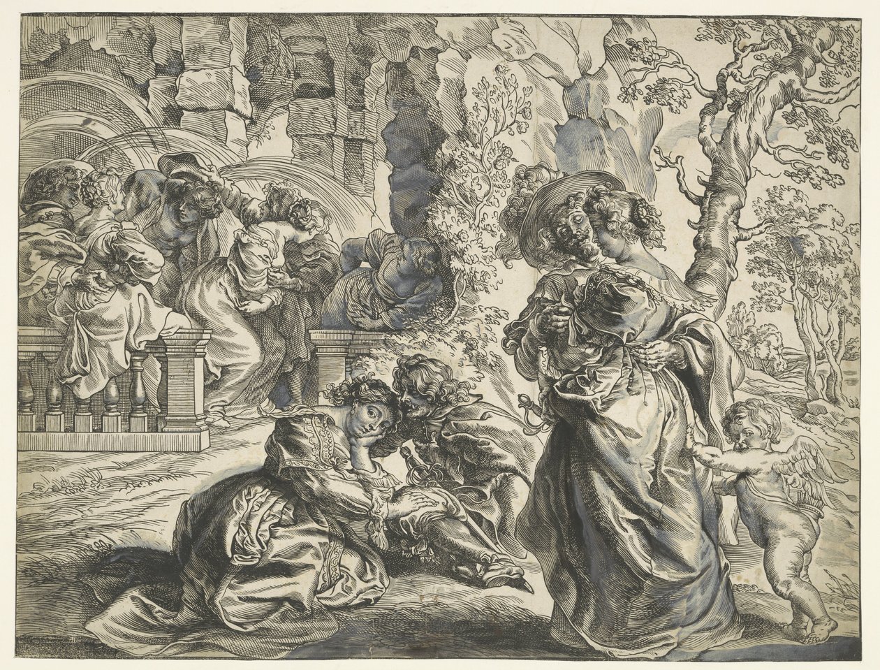 Love Garden (prawy liść) autorstwa Christoffel Jegher