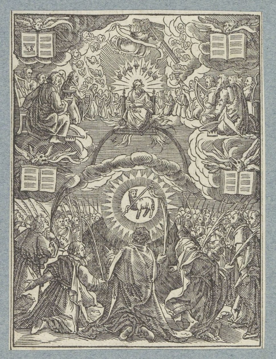 Adoracja Baranka Bożego autorstwa Christoffel van Sichem (II)