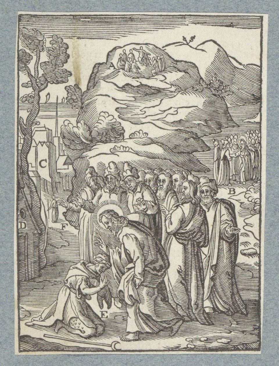 Chrystus uzdrawia trędowatego autorstwa Christoffel van Sichem (II)