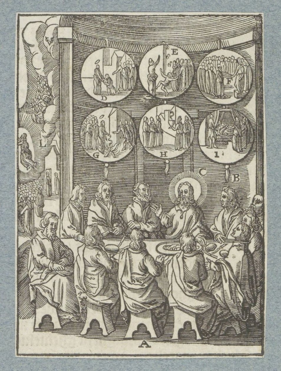 Chrystus po raz ostatni ukazuje się apostołom autorstwa Christoffel van Sichem (II)