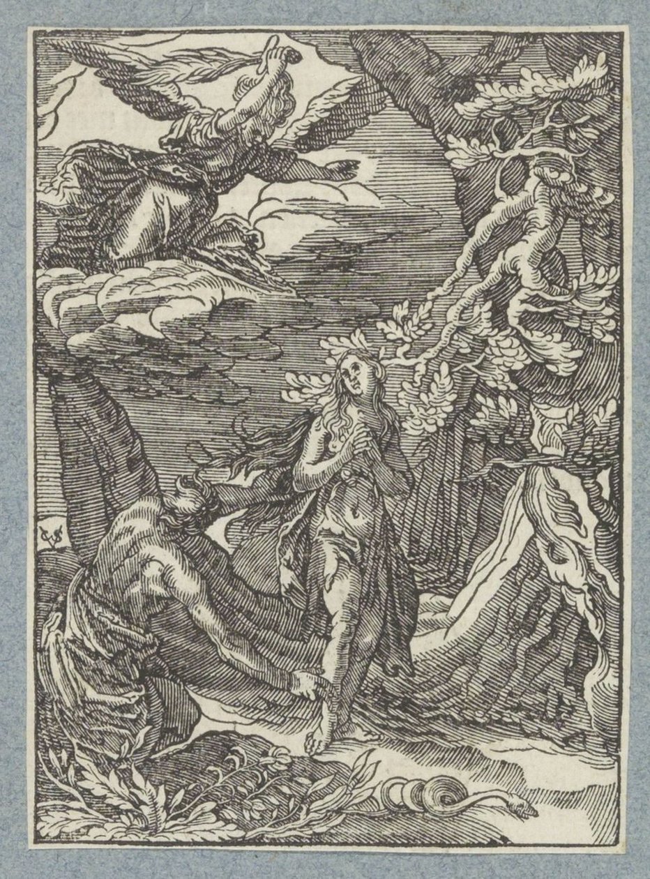 Wypędzenie z raju autorstwa Christoffel van Sichem (II)