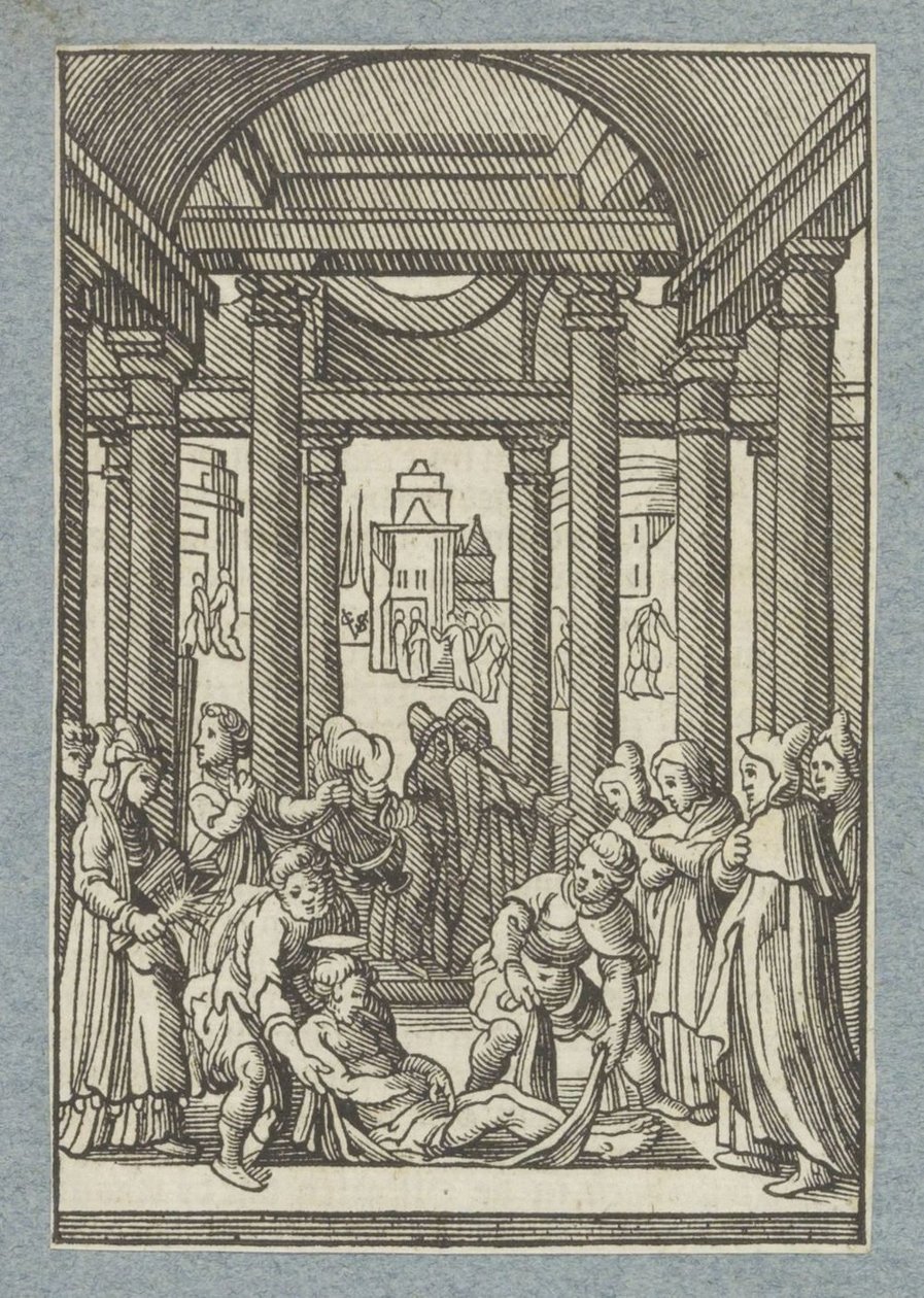 Złożenie do grobu Szczepana autorstwa Christoffel van Sichem (II)