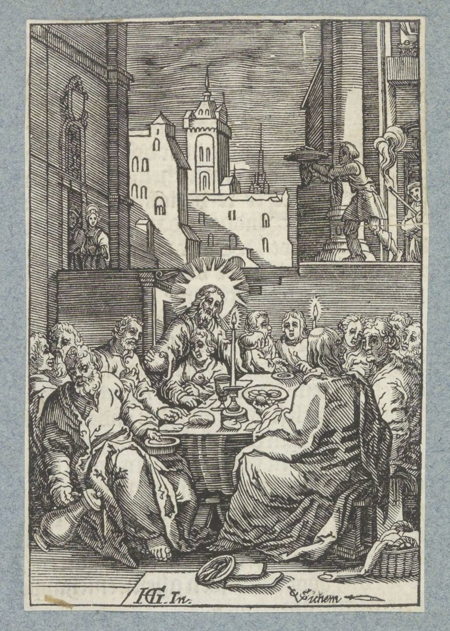 Ostatnia Wieczerza autorstwa Christoffel van Sichem (II)