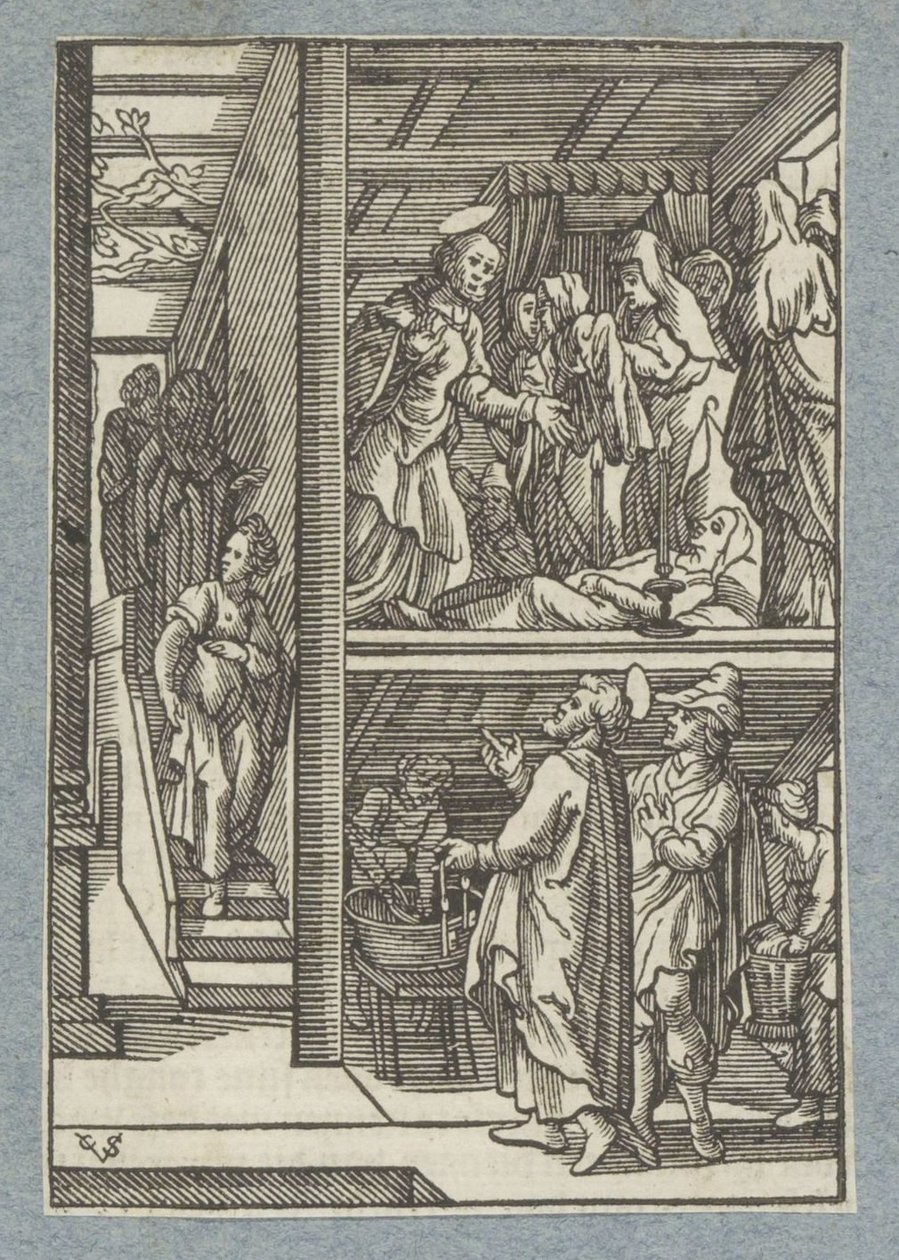 Zmartwychwstanie Dorcas (Tabitha) autorstwa Christoffel van Sichem (II)