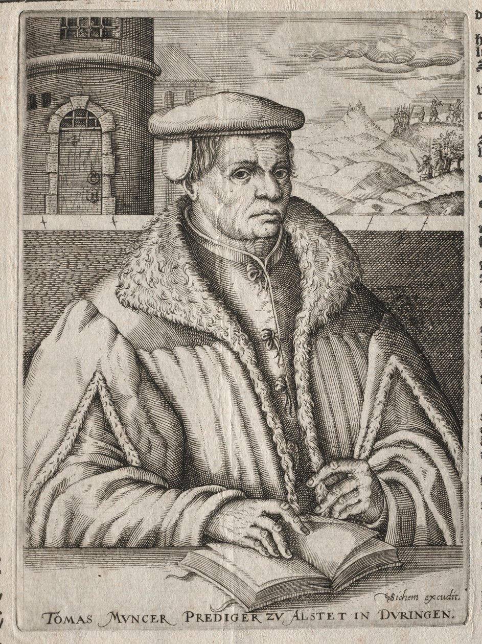 Portret Thomasa Munzer autorstwa Christoffel van Sichem