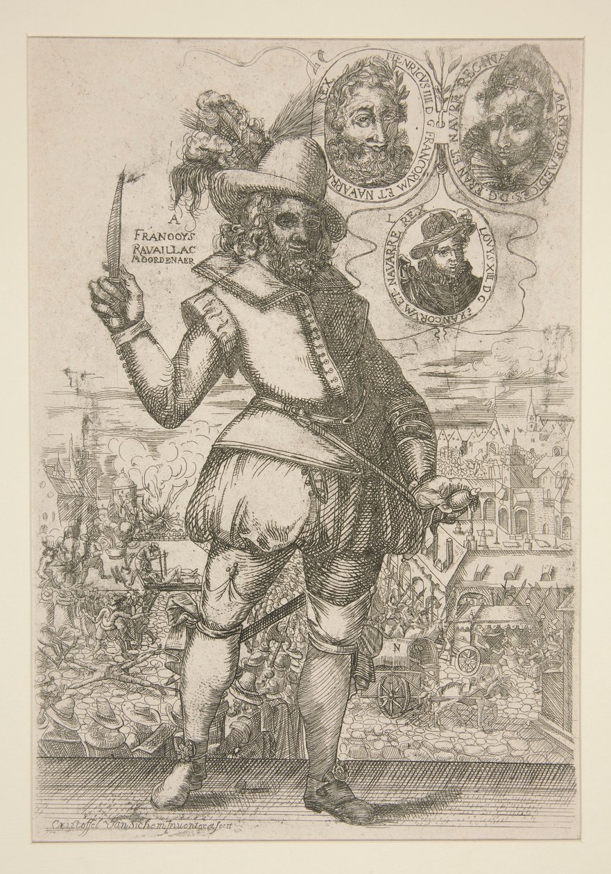 Francoys Ravaillac autorstwa Christoffel van Sichem I