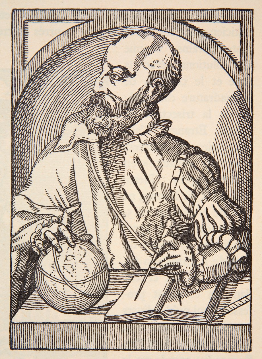 Pierre Ramus, ilustracja z "Histoire de la Nation Francaise", Sciences, tomy I i II, autor Gabriel Hanotaux (1853-1944), 1924 r. autorstwa Christoffel van the Elder Sichem