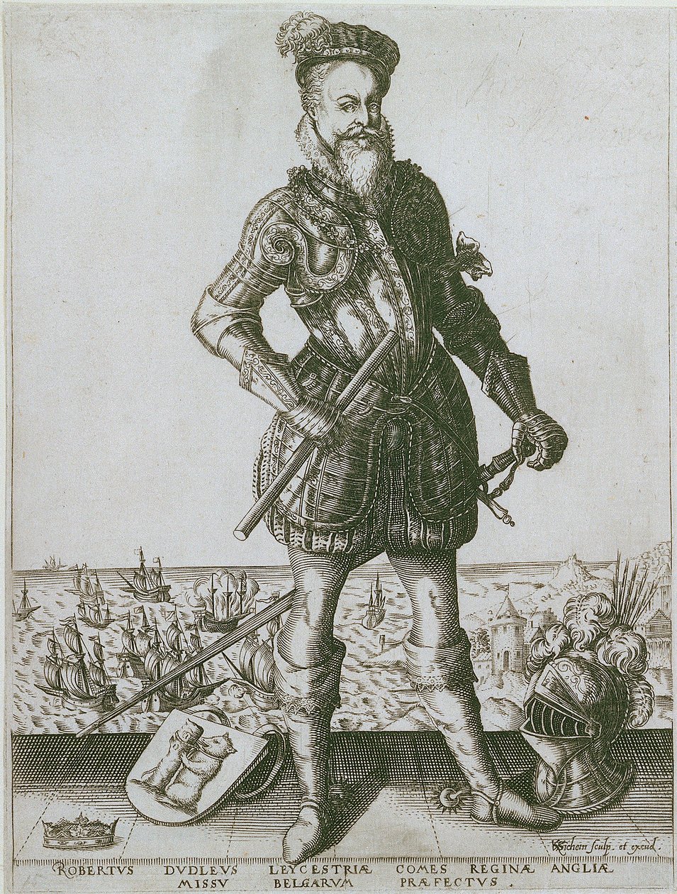 Robert Dudley autorstwa Christoffel van the Elder Sichem