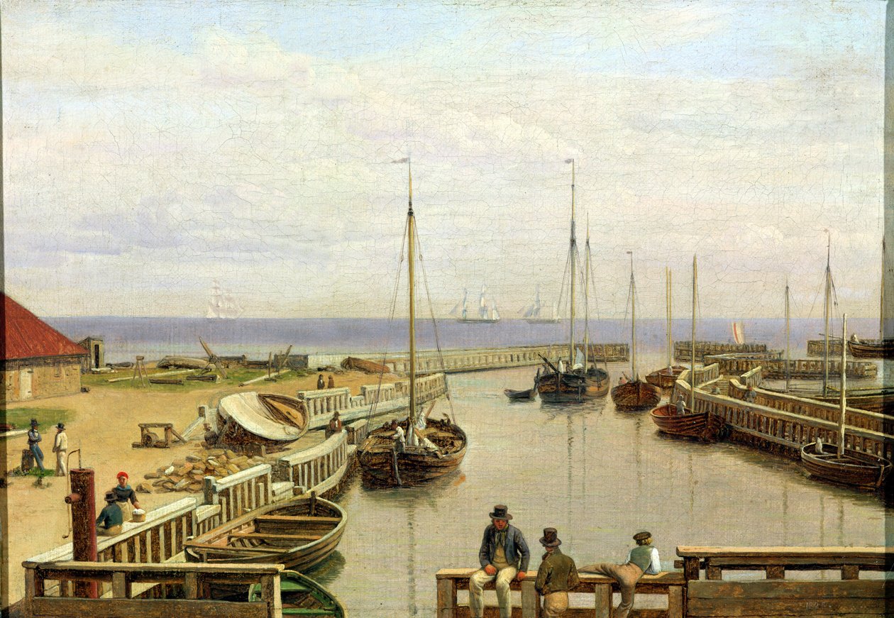 Port Dragor, 1826 autorstwa Christoffer Wilhelm Eckersberg
